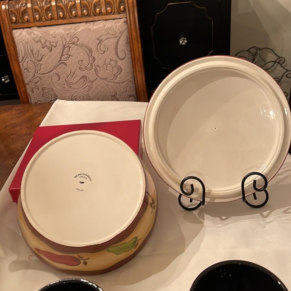 Vintage 9 PC “THE MAIN INGREDIENT” Southwestern Chili Peppers Stoneware - Picture 5 of 8